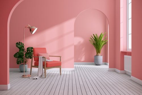 Hall wall colour combination discount